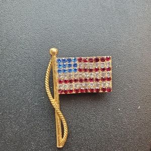 Us flag brooch